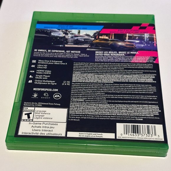 NFS Heat XBox One Complete in Box With Manuals - Picture 2 of 3